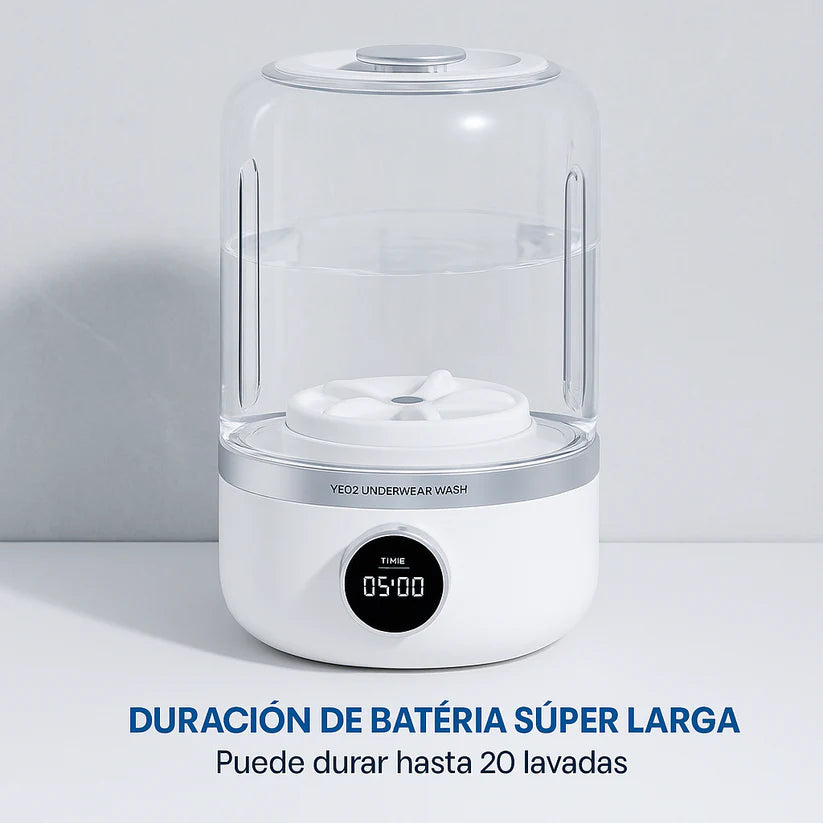 Lavadora Portátil® Limpieza sin esfuerzo, sin instalaciones y en solo 10 minutos